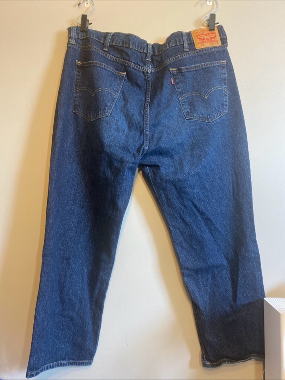 levi 541 42x30 Athletic Fit Tapered Dark Blue Denim‎ Men’s Jeans